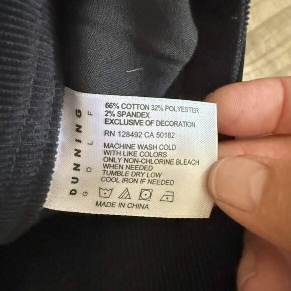 Mens Dunning Corduroy Pants - Preowned 34/32 - Picture 2 of 7